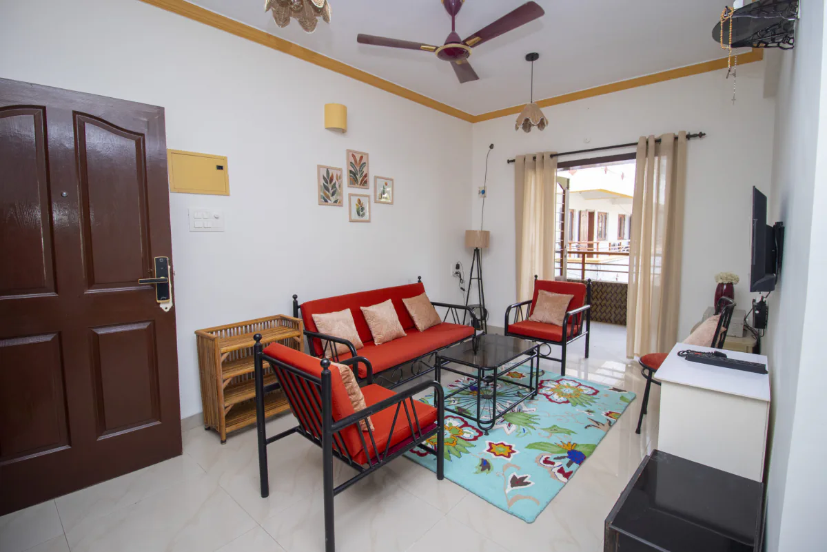 Living room at the Colva holiday retreat